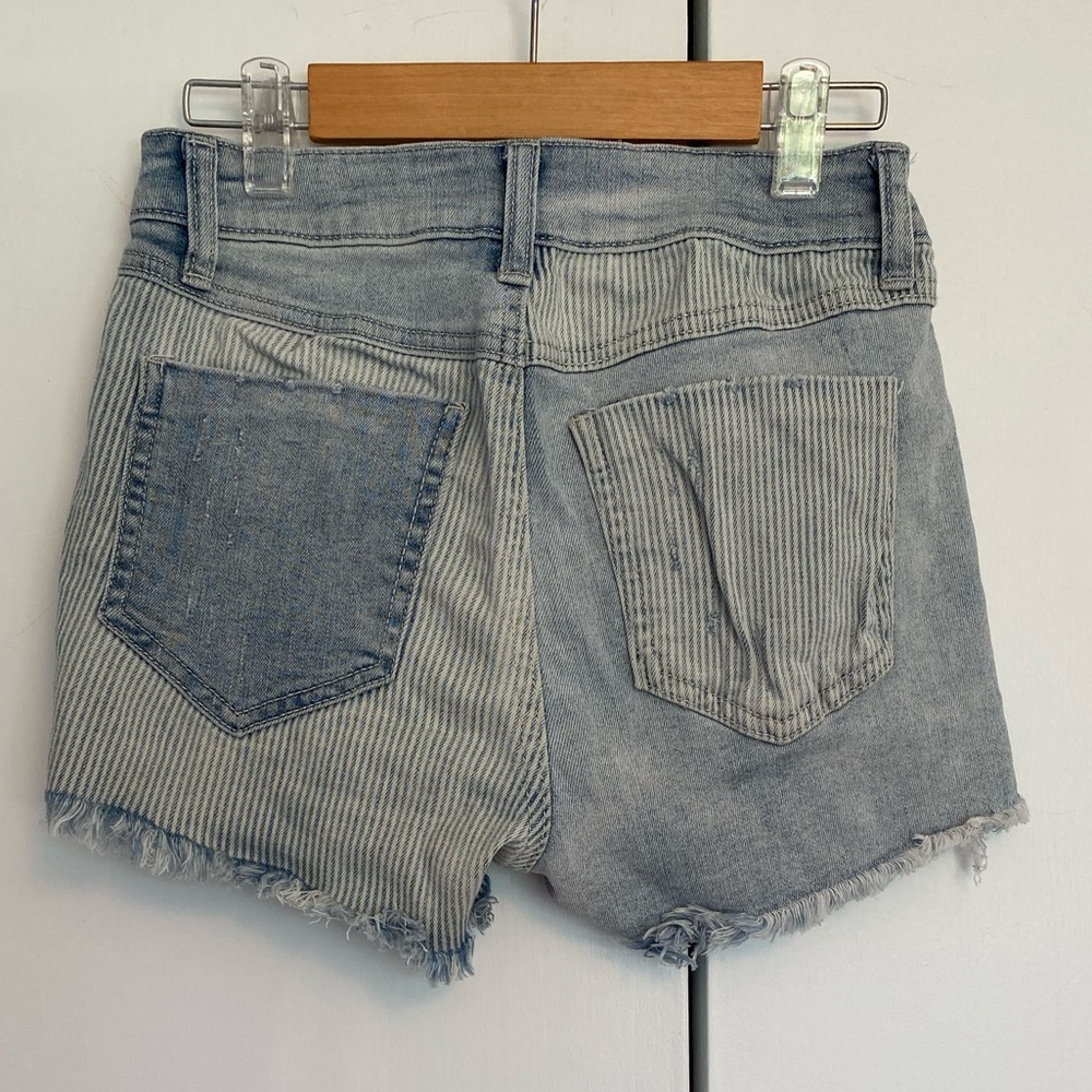 Rewash Patchwork Ripped Jean Shorts - Picture 2 of 3